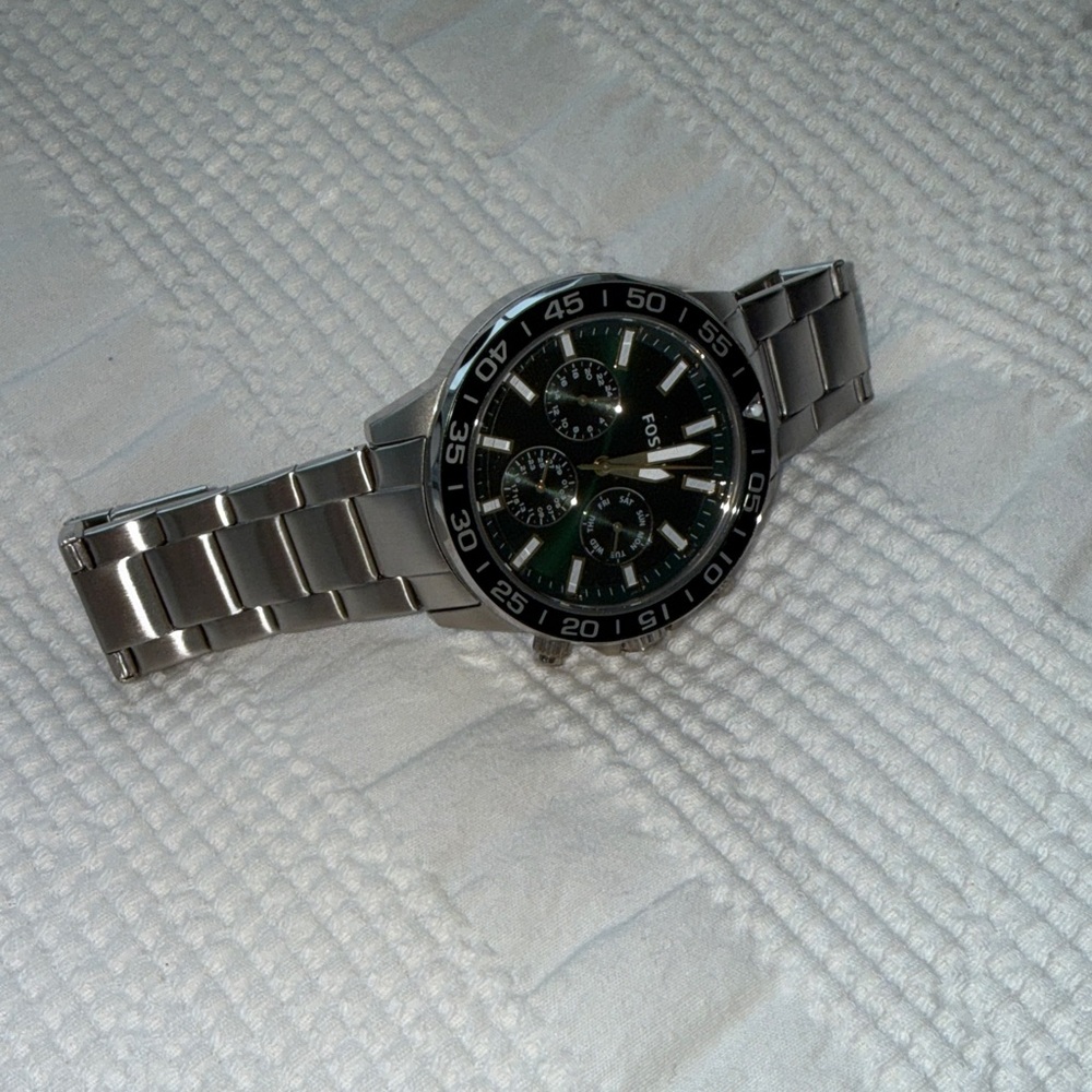 Fossil Black and Silver Men's Watch